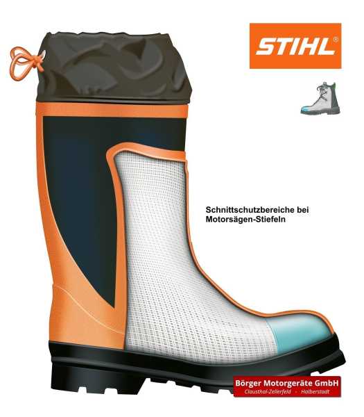 STIHL Motorsägen Trekkingstiefel Advance GTX Schwarz/Orange