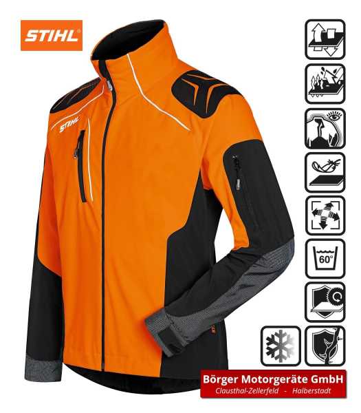 STIHL Jacke Advance X-Shell Orange/Schwarz